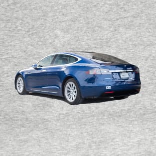 Tesla Model S Oil Painting T-Shirt